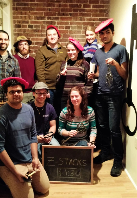 Franck Lab members at an escape room