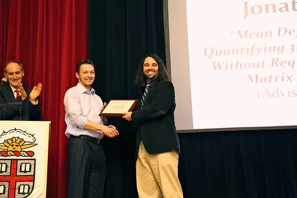 Jon accepting the William N. Findley award